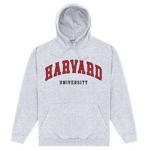 Harvard University Unisex Adult Script Hoodie / Heather Grey